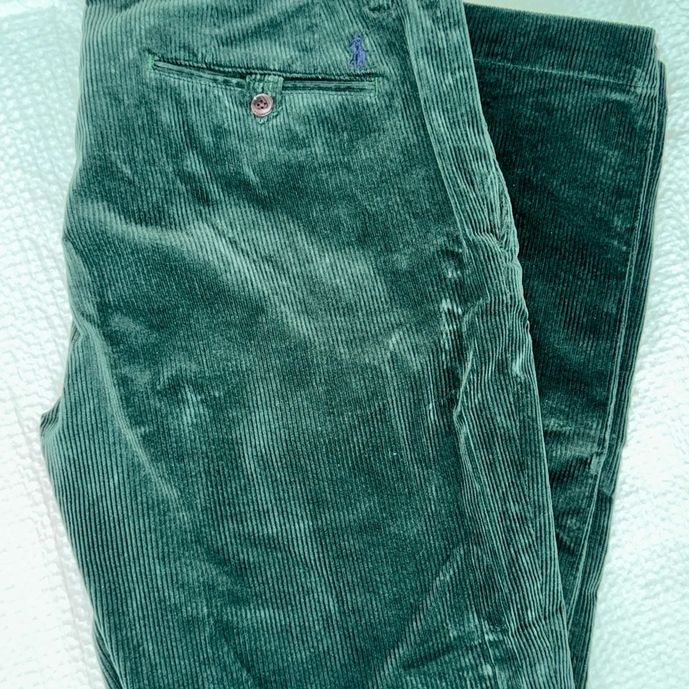 Polo Ralph Lauren Men's Green Corduroy Pants